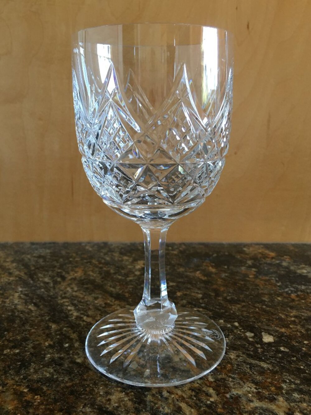 Vintage Baccarat France Cut Crystal 'Colbert' Odd Water Glass